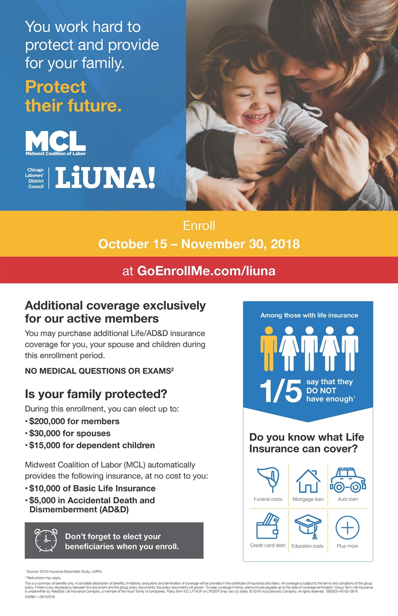 Life Insurance/AD&D Open Enrollment Begins Today Life Insurance/AD&D Open Enrollment Begins Today